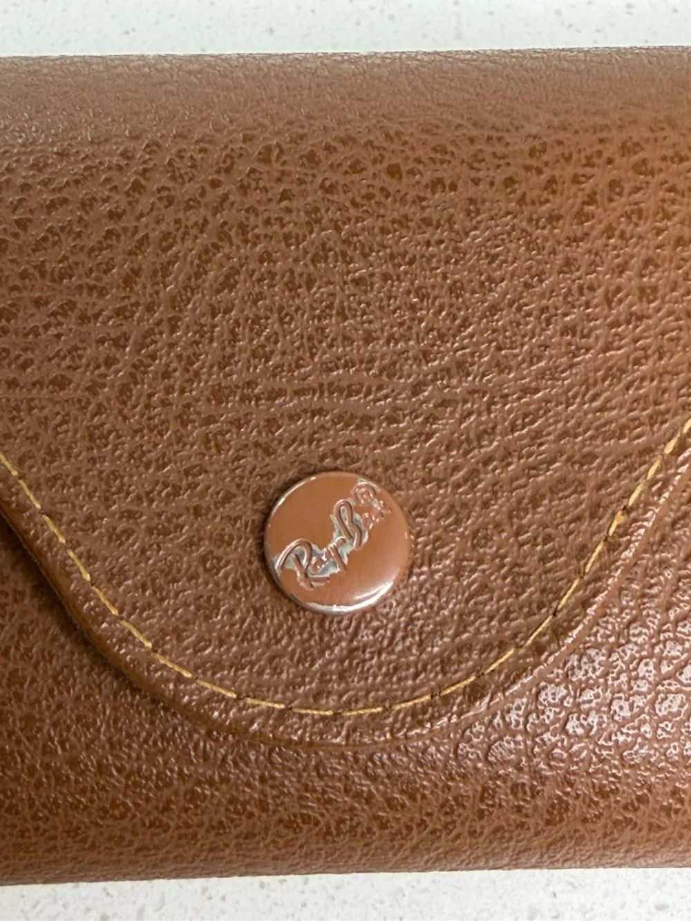 Rayban Sunglasses Case Camel Color